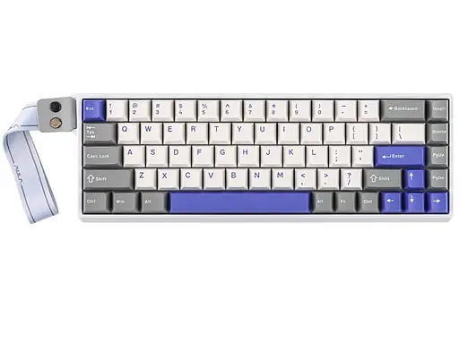 Клавиатура игровая механическая AULA WIN-68 HE Max White-Blue Magnetic switch ENG/UKR - фото 2