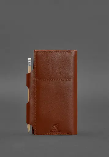 Кожаный тревел-кейс 3.0 светло-коричневый с мандалой краст - фото 5