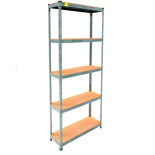 Металевий стелаж Emby Light Series (розмір 2400х900x300мм) 5 полиць ДСП до 100кг Оцинкований - фото 3