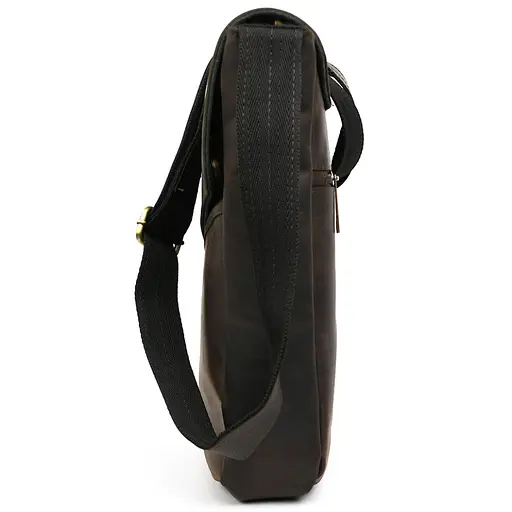 Чоловіча шкіряна сумка А4 через плече TARWA 33х26х8 см sum0028172 - фото 4