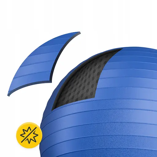 М'яч для фітнесу (фітбол) 4FIZJO 85 см Anti-Burst Blue (P-5907739316400) - фото 10