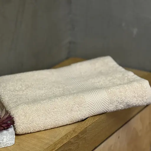 Полотенце махровое Ecotton 50 x 80 см бежевое (25229)