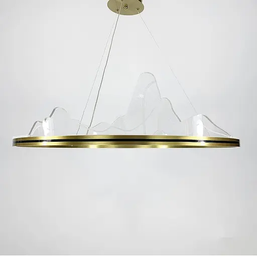 Вишукана підвісна LED люстра з імітацією високогірʼя Line.F Діаметр 80см - фото 6