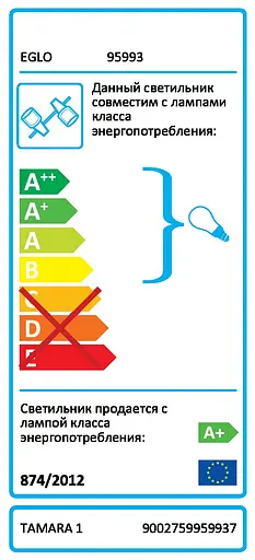 Настінний світильник Eglo Tamara 1 95993 - фото 2