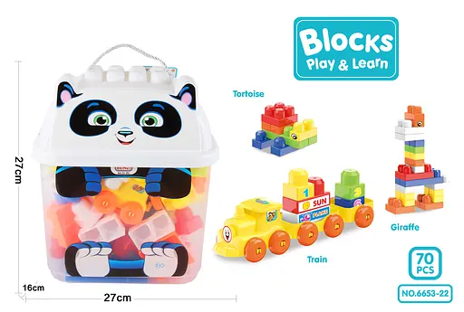 Конструктор, 70 деталей, у валізці, 27x16x27 см, 6653-22 - фото 2