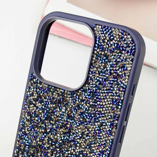 Чехол TPU Bling World Rock Diamond для Apple iPhone 14 Pro 6.1 Синий - фото 3