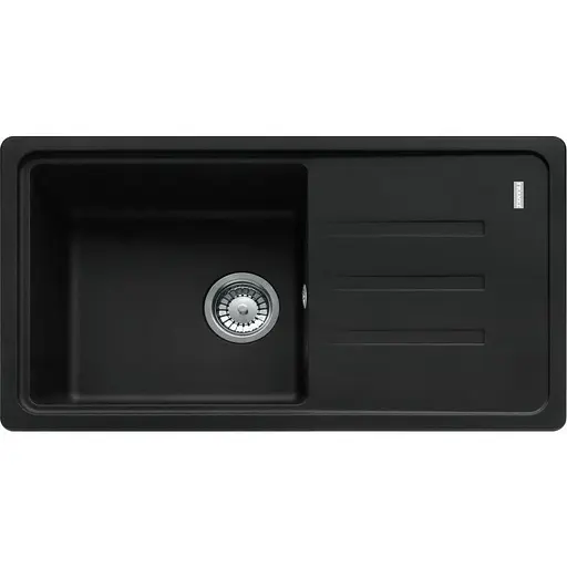 Кухонна мийка Franke Malta, фраграніт, прямокутник, з крилом, 780х435х200мм, чаша - 1, накладна, оборотна, BSG 611-78, чорний матовий