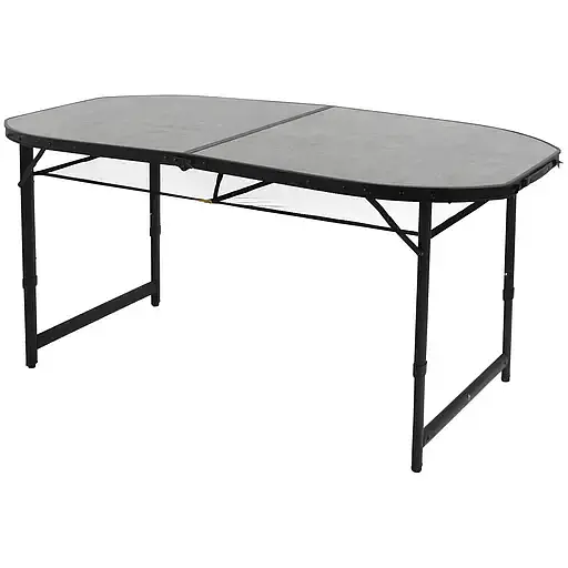Стіл Bo-Camp Northgate Oval Black Grey 150 x 80 см (1404188) - фото 3