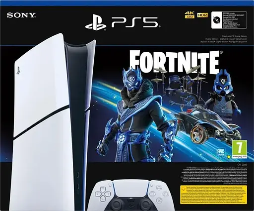Стаціонарна ігрова приставка Sony PlayStation 5 Slim Digital Edition 1TB Fortnite Cobalt Star Bundle (1000045170) - фото 2