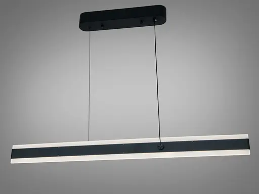 Світлодіодна підвісна люстра Diasha чорна 50 Вт - фото 3