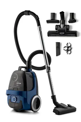 Пылесос контейнерный Gorenje 850 Вт HEPA телескоп. трубка синий - фото 5