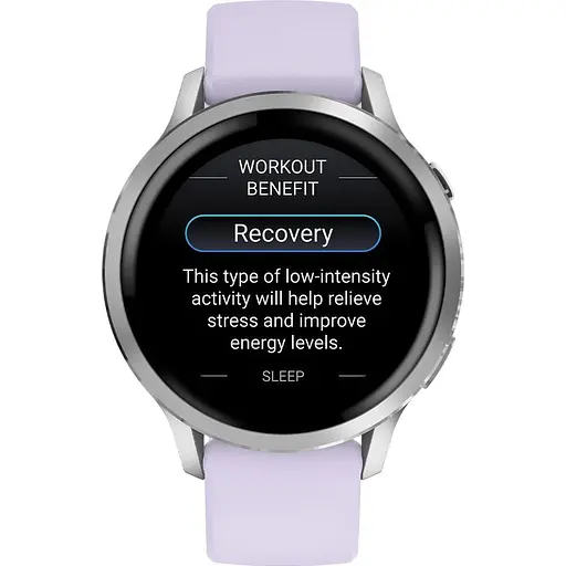 Смарт-часы Garmin Venu 4, 41 мм Silver with Periwinkle Silicone Band 010-03013-01 (146405) - фото 4