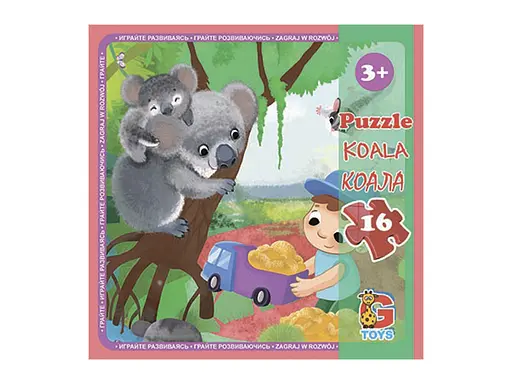 Пазлы G-Toys Зоопарк, 16 элементов, LZ07