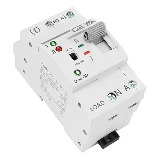 Автомат ввода резерва Geya G2R-25 с автоматическим и ручным переключением 2 полюса 25 Ампера DIN - фото 3