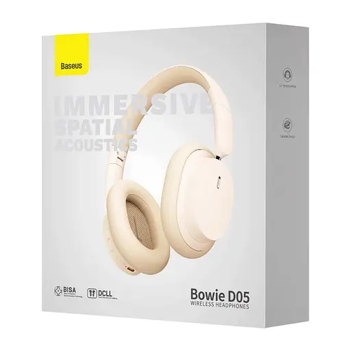 Бездротові навушники Baseus Bowie D05 Wireless Headphones Creamy-white - фото 6