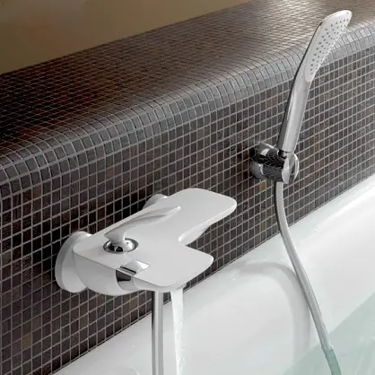 Смеситель для ванны Kludi Balance 524459175 белый - фото 2