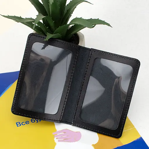 Обложка на пластиковые документы Украина черная - фото 2