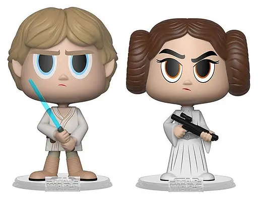 Набір фігурок Funko Vinyl Star Wars Зоряні війни принцеса Лея Органа-Соло та Люк Скайуокер 10см SW OL 620 - фото 2