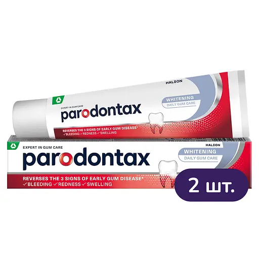 Зубная паста Parodontax Отбеливание 150 мл (2 шт. х 75 мл) - фото 1