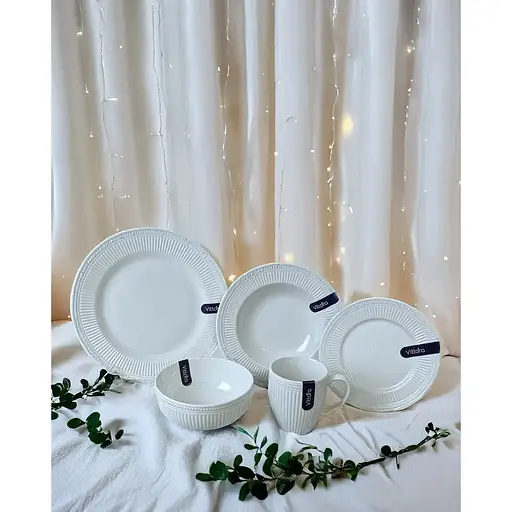 Тарілка глибока Vittora Венера VT-P-1220VE 22 см (147182) - фото 5