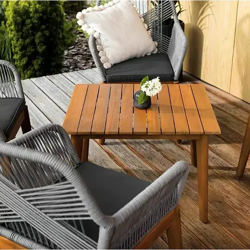 Комплект садових меблів Di Volio Piago сіро-графітовий - фото 9