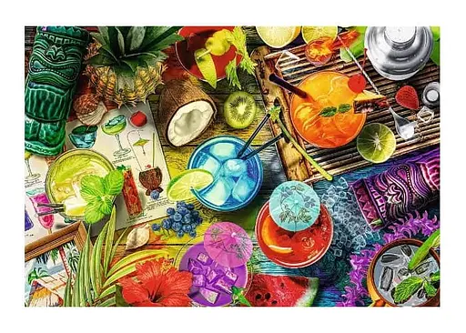 Пазл Trefl деревянный фигурный Цветные коктейли 500+1 эл. (20154) - фото 2