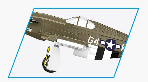 Конструктор дитячий літак Mustang P-51B COBI 5869 - фото 4