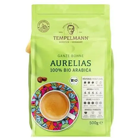 Кофе в зернах Tempelmann Aurelias Bio 500 г - фото 1