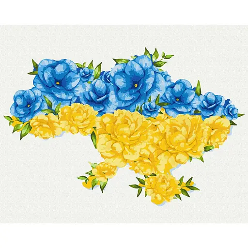 Картина за номерами Квітуча Україна Svetlana Drab Brushme 40x50 см кольорова 000276547