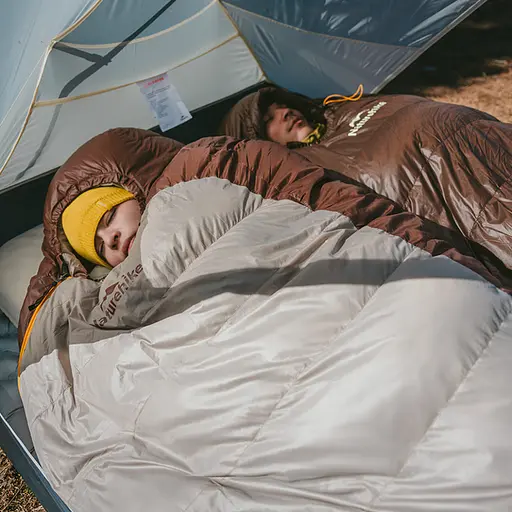 Спальник с натуральным пухом Naturehike Snowbird CNK2550WS014, р-р L, темно-коричневый 400 г - фото 4