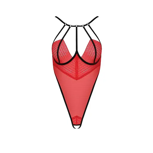 Боді з високим вирізом стегна AKITA Body red - Passion Exclusive L/XL - фото 5