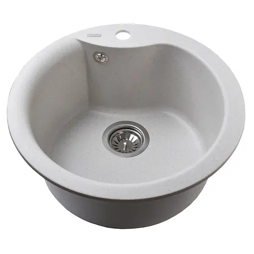 Гранитная мойка Globus Lux Orta жемчужный 485мм 000008748, Серый - фото 2