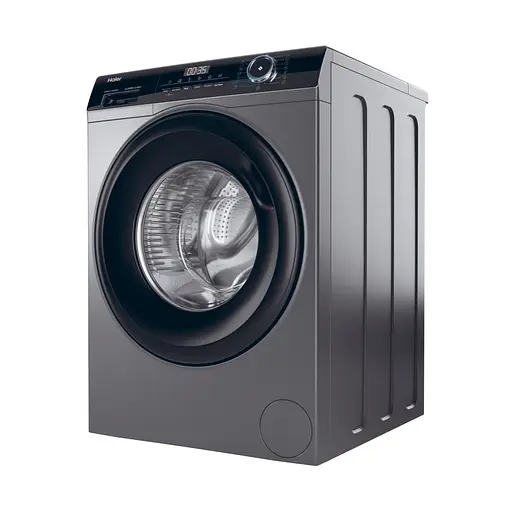 Стиральная машина Haier фронтальная 9 кг 1400 A+++ 60 см дисплей пара инвертор люк черный прямой привод серебристый - фото 5