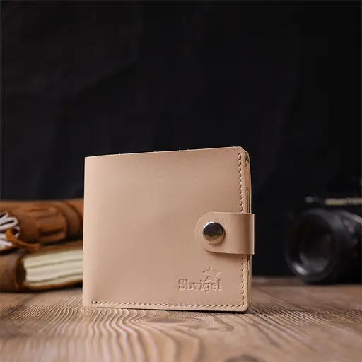 Кожаный женский кошелек Shvigel 10.5х9х0.5 см acs0027008 - фото 7