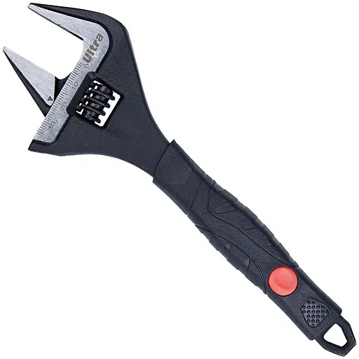 Ключ розвідний Ultra з тонкими губками 215 мм 0-39 мм CrV (4100122) - фото 1