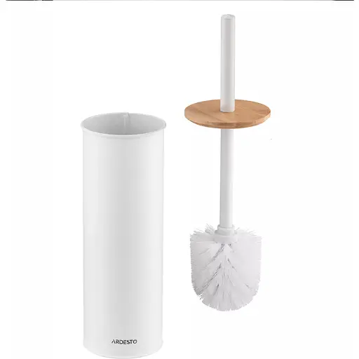 Щітка для унітаза Ardesto Minimalism з підставкою біла (ARHB3503WB)