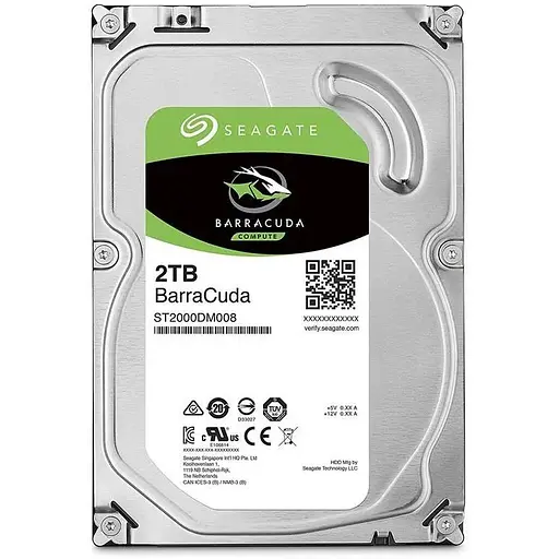 Накопитель Seagate HDD SATA 2.0TB BarraCuda 256MB (ST2000DM008)