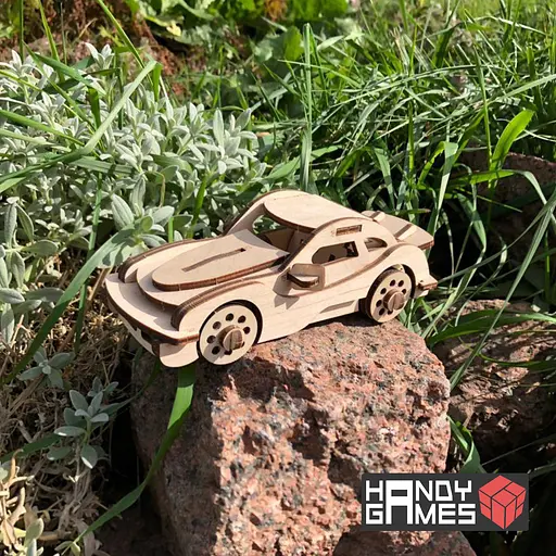 Дерев'яний конструктор Порше 43 деталі - фото 7