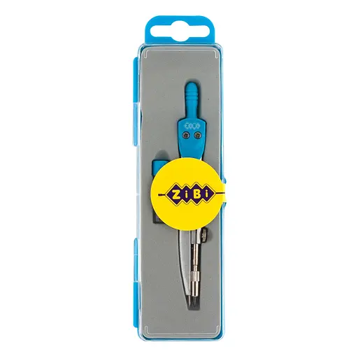 Циркуль BASIS в пластиковом пенале +запасной грифель, голубой, KIDS Line ZB.5302BS-14 Zibi (4823078945303) - фото 1