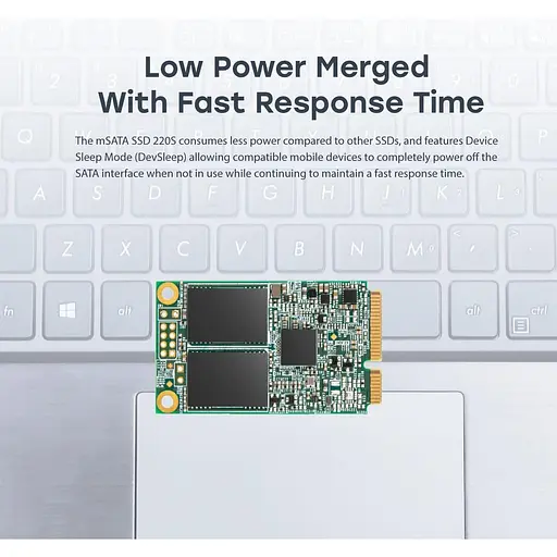 Накопичувач SSD Transcend mSATA 128GB MSA220S 3D NAND DRAM-less (TS128GMSA220S) - фото 4