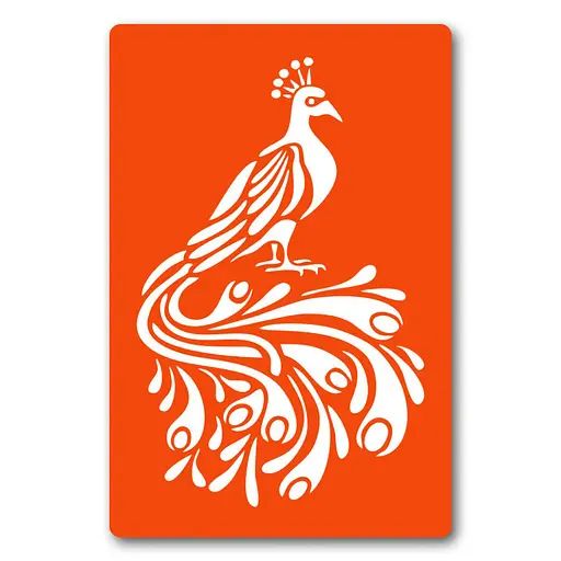 Трафарет для біо-тату Павич dx037-24*34см, розмір 24х34 см