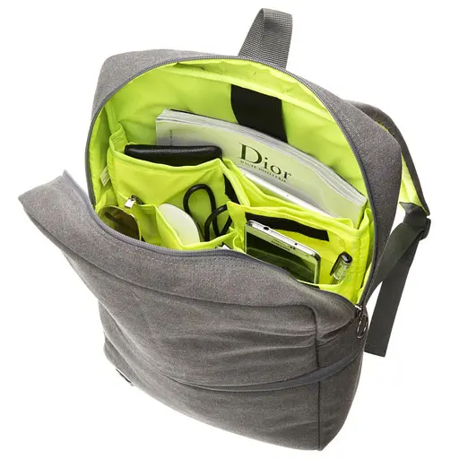 Рюкзак для ноутбука Zipit 14" Reflecto Grey/Green (ZRFLC-WT) - фото 5