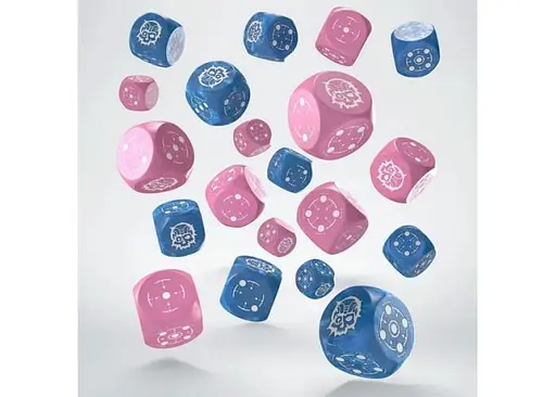 Набір кубиків Crosshairs Compact D6: Blue&Pink (20 шт.) (STCA02) - фото 2