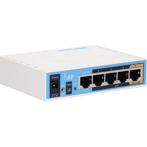 Бездротовий маршрутизатор (роутер) MikroTik hAP (RB951Ui-2ND) [128307] - фото 3