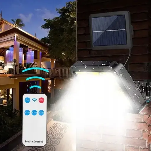 Сонячний світлодіодний садовий ліхтар Z08 з датчиком руху, пультом - фото 1