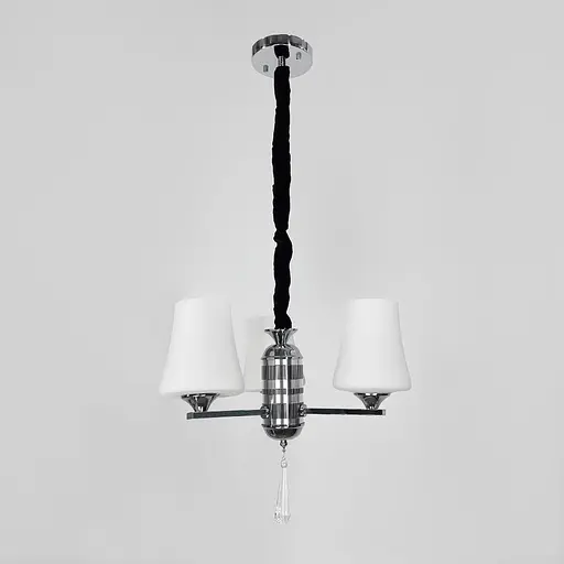 Элегантная подвесная люстра на 3 белых плафона Ст. 9993/3 | Line F - фото 1