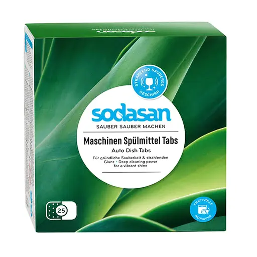 Органические таблетки для посудомоечных машин 25 шт. SODASAN 0,5 кг - фото 1