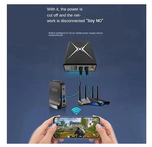 UPS ДБЖ для роутера, модему ONU, Wi-Fi інтернет без світла, Voltronic DC18W 10400mAh - фото 6