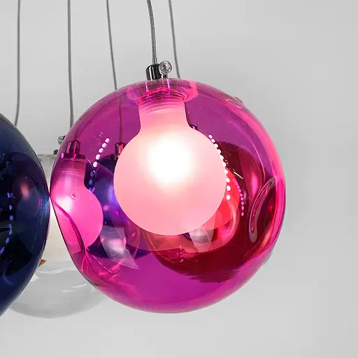 Яскравий світильник Восса Multicolor на 7 кольорових плафонів Line.F AA 225/7 - фото 2