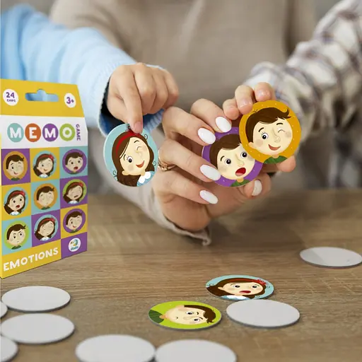 Настільна гра-мемо "Емоції" DoDo Toys 301240, 24 фішки із зображенням - фото 6